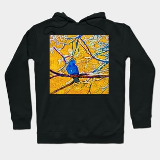 Bird On Snowy Branch #4 Hoodie